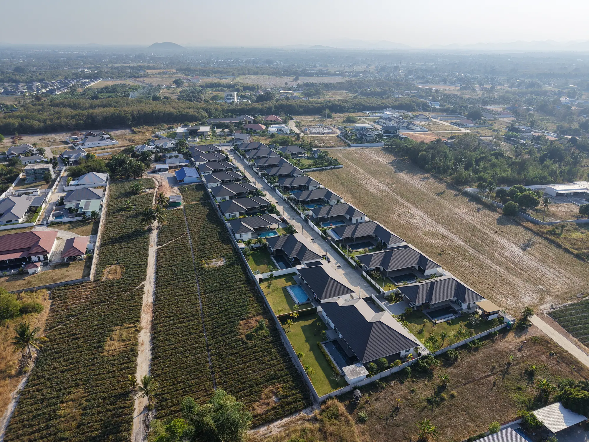 Highland Property Solutions — luxury villa community from above, Black Mountain, Hua Hin